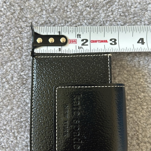 Kate Spade ♠️ Black Saffiano Leather Snap Close 3 Slot Cardholder NWOT Authentic - Picture 8 of 8
